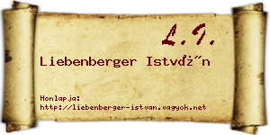 Liebenberger István névjegykártya
